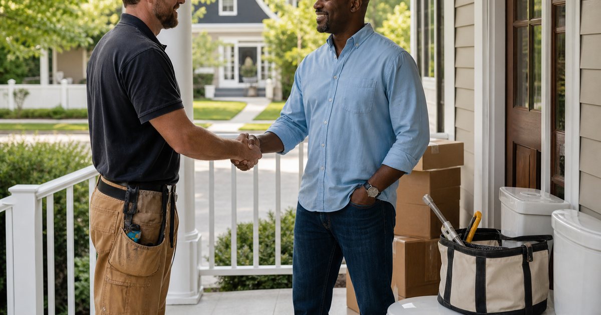 How much deposit should a trade contractor collect before starting a quoted job?