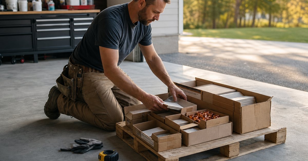 Which parts of a quote should change when a homeowner wants to supply their own materials?